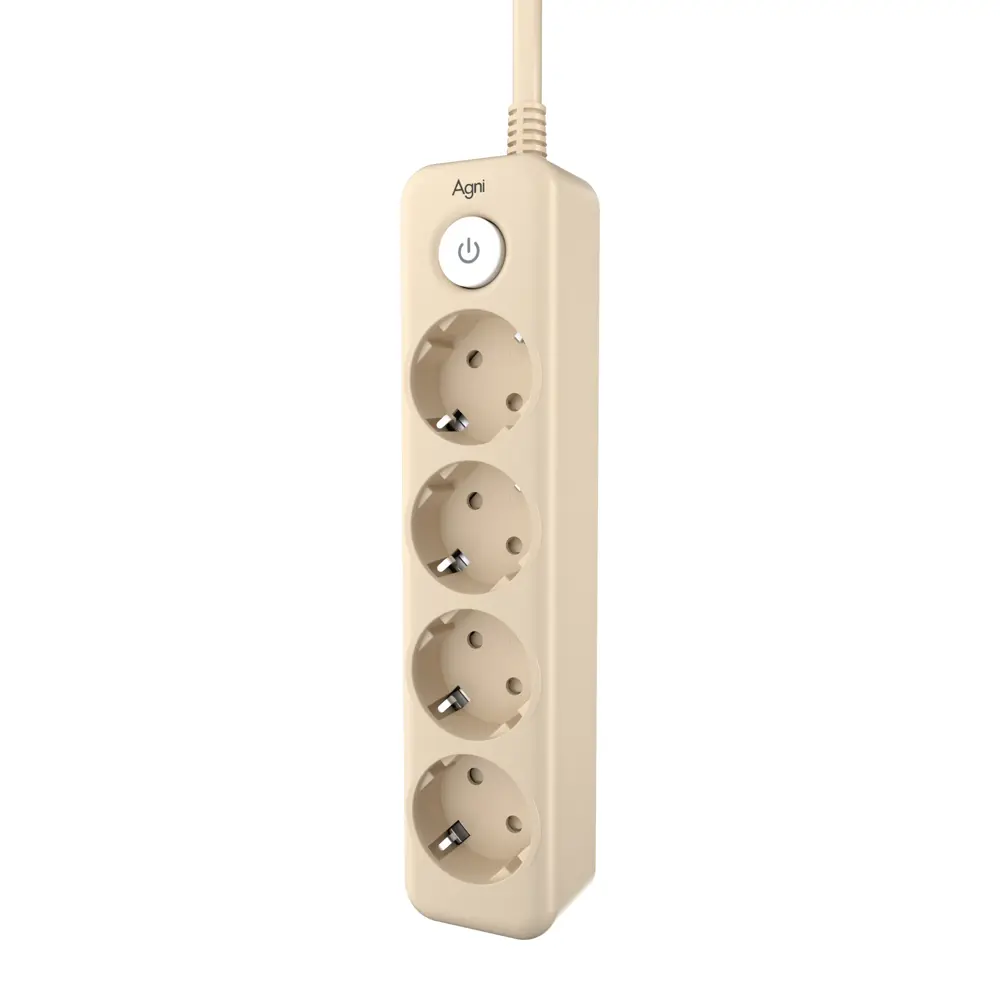 Фото 5 Сетевой фильтр Agni TP-FD4E-5m-ivory 12x1.5 5 м 4 розетки с заземлением 4000 Вт цвет слоновая кость Фото 5 Сетевой фильтр Agni TP-FD4E-5m-ivory 12x1.5 5 м 4 розетки с заземлением 4000 Вт цвет слоновая кость