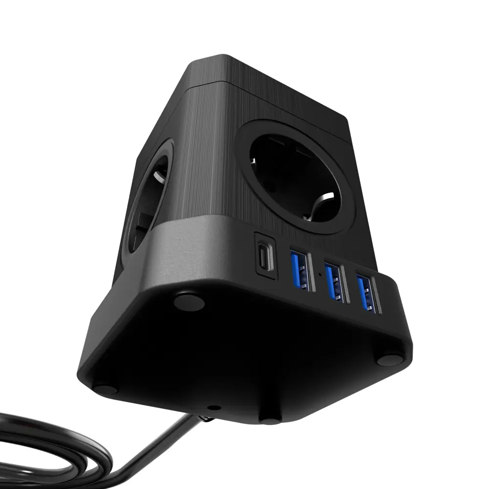 Фото 5 Сетевой фильтр Agni TP-VE4U5E-C-W-2m-black 12x1.5 2 м 5 розеток с заземлением 4000 Вт цвет черный Фото 5 Сетевой фильтр Agni TP-VE4U5E-C-W-2m-black 12x1.5 2 м 5 розеток с заземлением 4000 Вт цвет черный