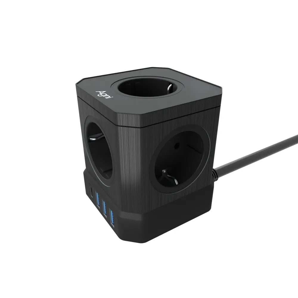 Фото 5 Сетевой фильтр Agni TP-VE4U5E-C-5m-black 12x1.5 5 м 5 розеток с заземлением 4000 Вт цвет черный Фото 5 Сетевой фильтр Agni TP-VE4U5E-C-5m-black 12x1.5 5 м 5 розеток с заземлением 4000 Вт цвет черный
