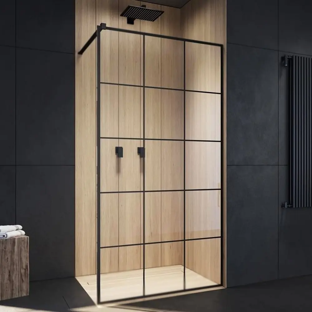 Фото 3 Душевая перегородка Ceruttispa 422529 100x195см черный профиль