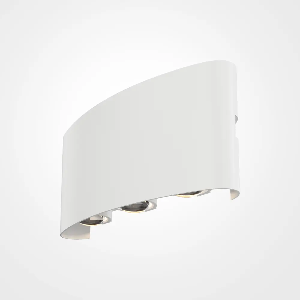 Фото 9 Светильник настенный светодиодный уличный MAYTONI O417WL-L6W3K Strato IP54 цвет белый Фото 9 Светильник настенный светодиодный уличный MAYTONI O417WL-L6W3K Strato IP54 цвет белый