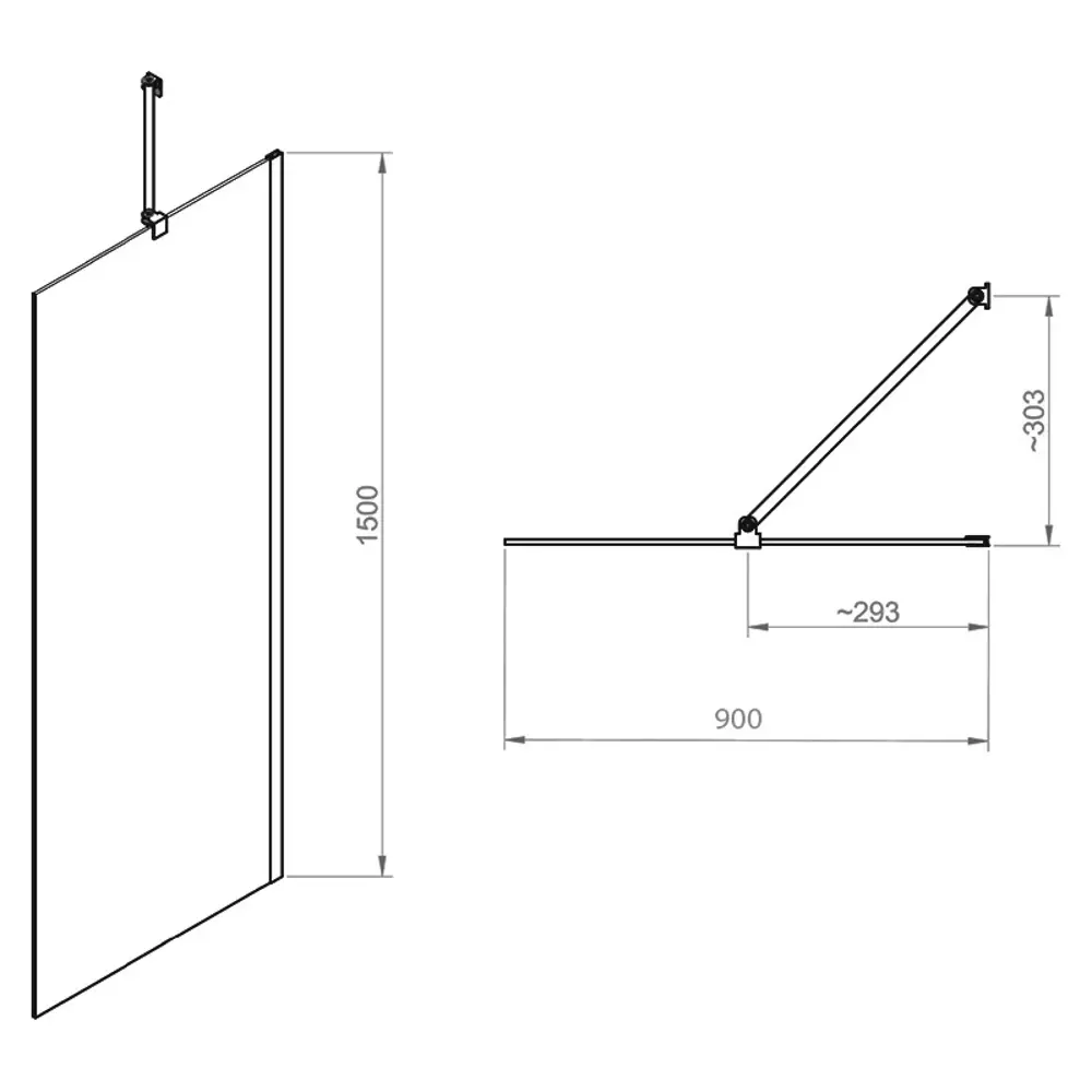 Фото 2 Ширма на ванну RGW Screens 351115109-11 90x150 см
