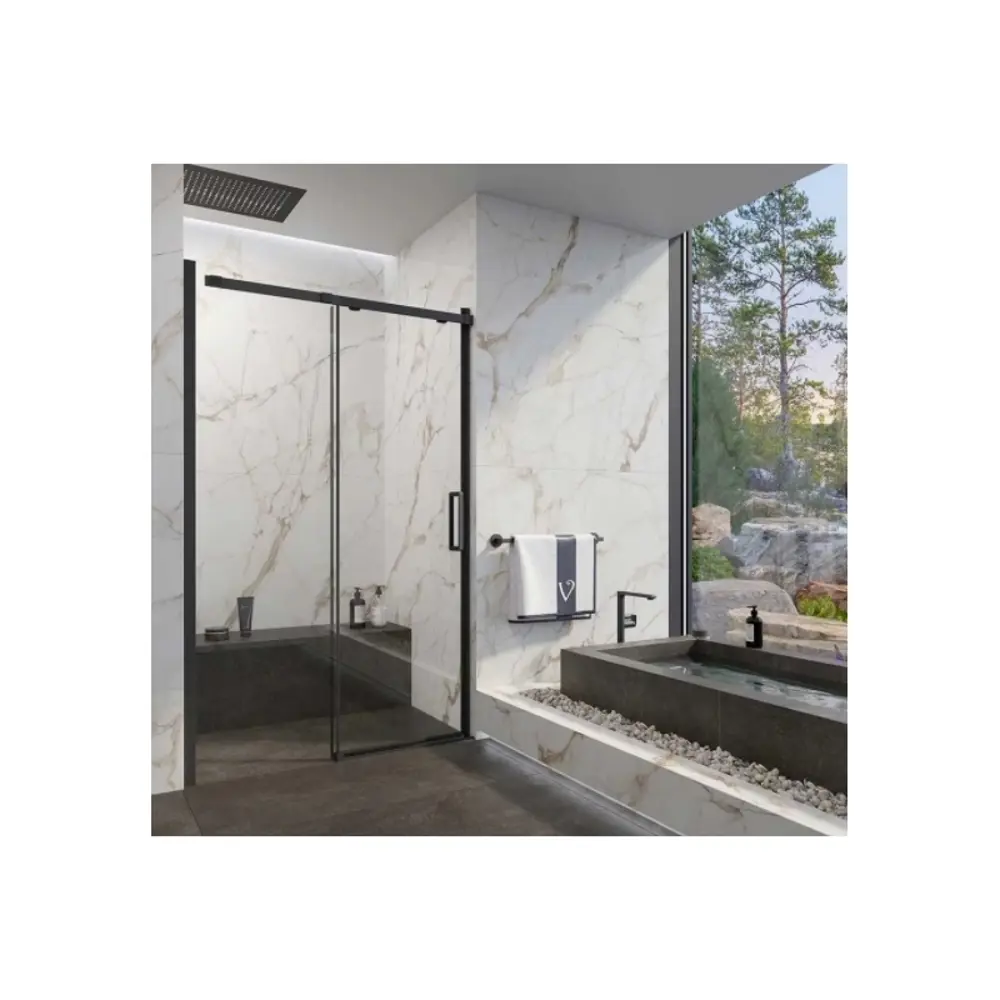 Фото 3 Душевая дверь Veconi Vianno VN70-150-01-19C4 150см эффект стекла прозрачный раздвижной