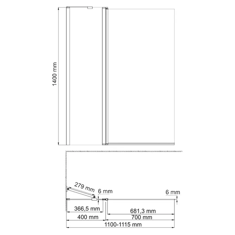 Фото Ширма на ванну Wasserkraft Berkel 48P02-110RM 111.50x140 см Фото Ширма на ванну Wasserkraft Berkel 48P02-110RM 111.50x140 см