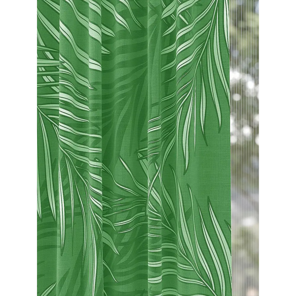 Фото 5 Комплект штор At home Базовая коллекция AT967240 на шторной ленте 270x150 см цвет зеленый Фото 5 Комплект штор At home Базовая коллекция AT967240 на шторной ленте 270x150 см цвет зеленый