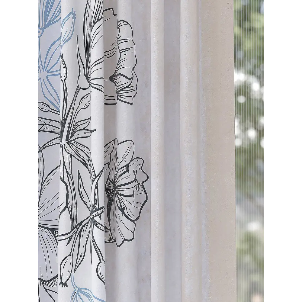 Фото 6 Комплект штор At home Базовая коллекция AT967236 на шторной ленте 270x150 см цвет белый Фото 6 Комплект штор At home Базовая коллекция AT967236 на шторной ленте 270x150 см цвет белый