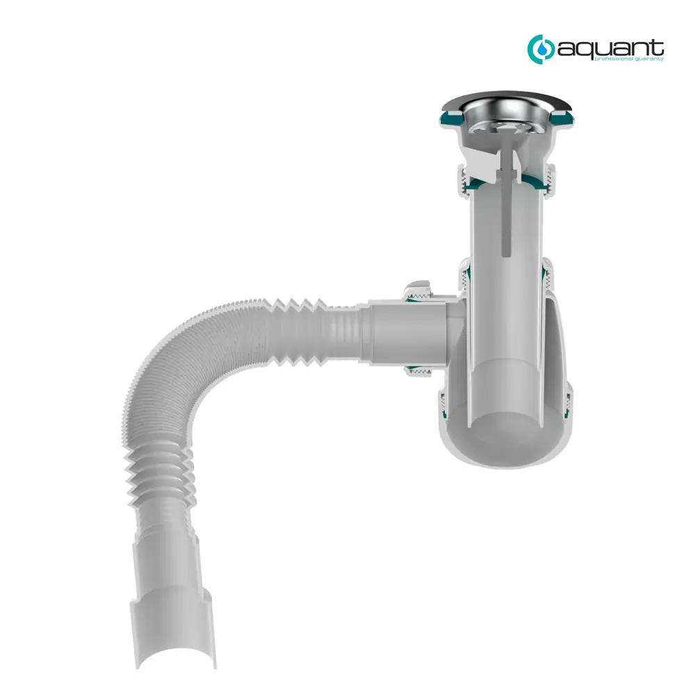Фото 4 Сифон для раковины Aquant B0115-30-MR 1 1/2"х40 мм Фото 4 Сифон для раковины Aquant B0115-30-MR 1 1/2"х40 мм