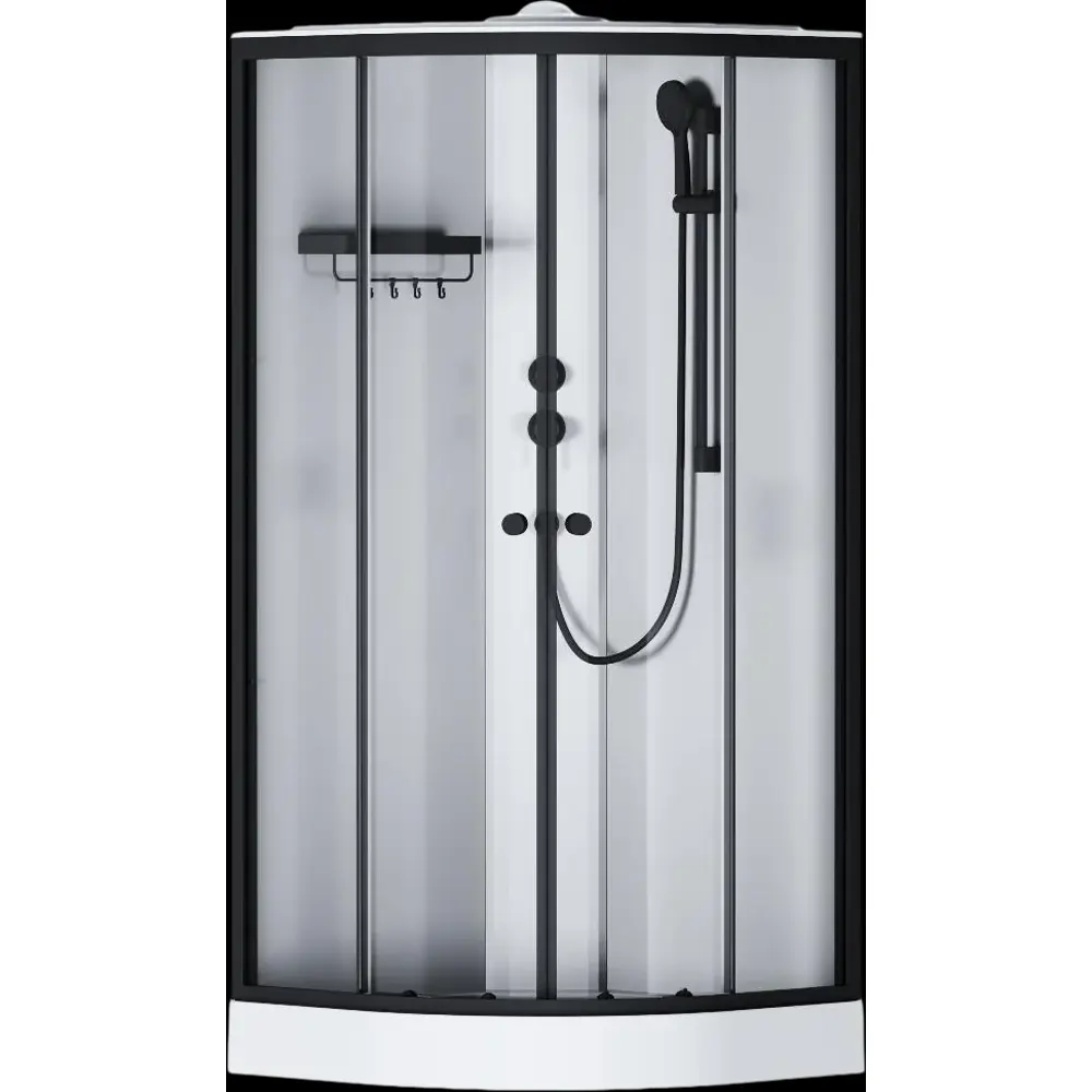 Фото 6 Душевые кабины Am.pm X-Joy W94C-401-090BT 1/4 круга низкий поддон 89.50x89.50 см матовый черный Фото 6 Душевые кабины Am.pm X-Joy W94C-401-090BT 1/4 круга низкий поддон 89.50x89.50 см матовый черный