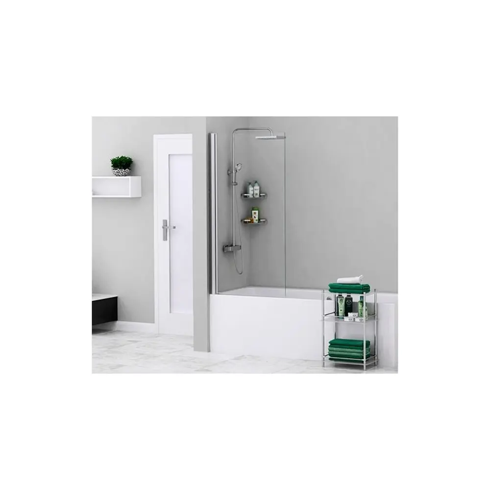 Фото 4 Ширма на ванну Wasserkraft Berkel 48P01-80W 81.50x140 см профиль белый Фото 4 Ширма на ванну Wasserkraft Berkel 48P01-80W 81.50x140 см профиль белый