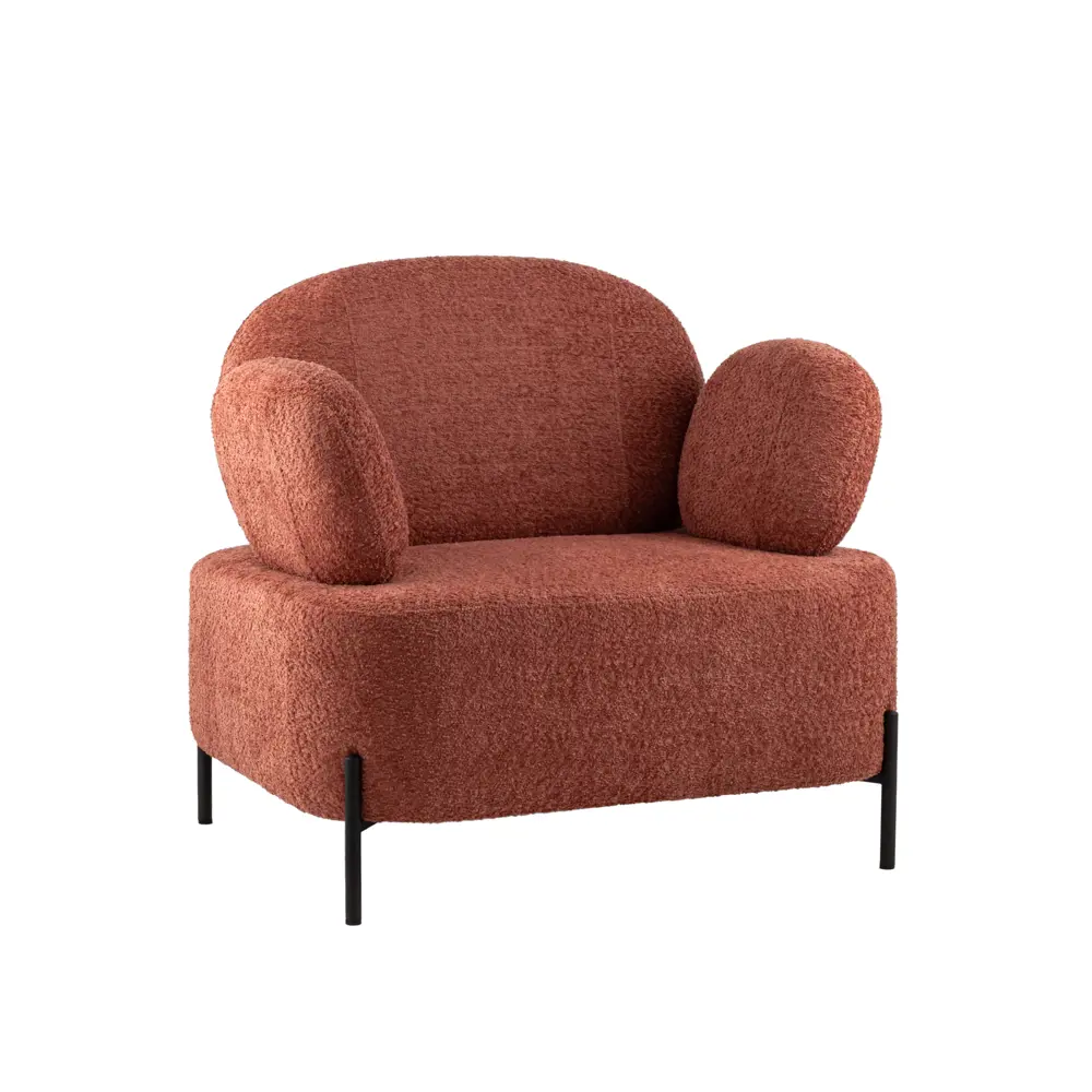 Фото 4 Кресло Stool group Кэнди 86x79x79 см ткань цвет коралловый Фото 4 Кресло Stool group Кэнди 86x79x79 см ткань цвет коралловый