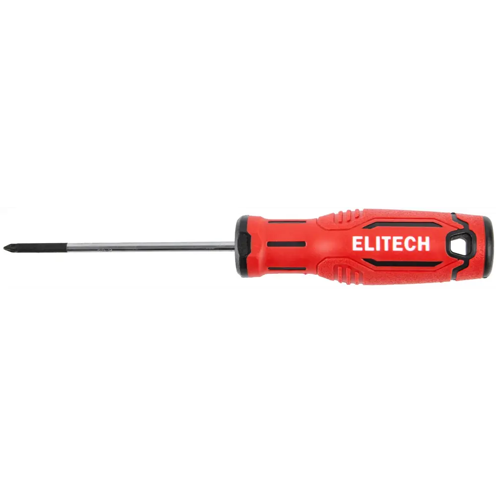 Фото 2 Отвертка крестовая Elitech 211301 PZ0x75 мм Фото 2 Отвертка крестовая Elitech 211301 PZ0x75 мм