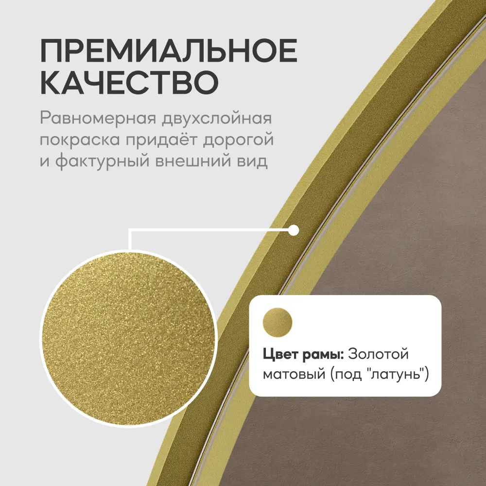 Фото 4 Зеркало в золотой раме напольно-настенное арка Genglass Arkis Gold 180x80 см Фото 4 Зеркало в золотой раме напольно-настенное арка Genglass Arkis Gold 180x80 см