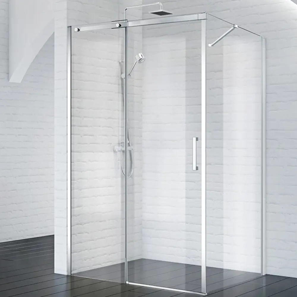 Фото 2 Душевой уголок Belbagno Acqua 222608 прямоугольный 121.4x100см серебристый блеск профиль эффект стекла прозрачный Фото 2 Душевой уголок Belbagno Acqua 222608 прямоугольный 121.4x100см серебристый блеск профиль эффект стекла прозрачный
