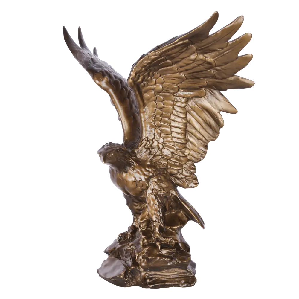 Фото 8 Статуэтка из мрамора Bogacho Орел большой бронзового цвета