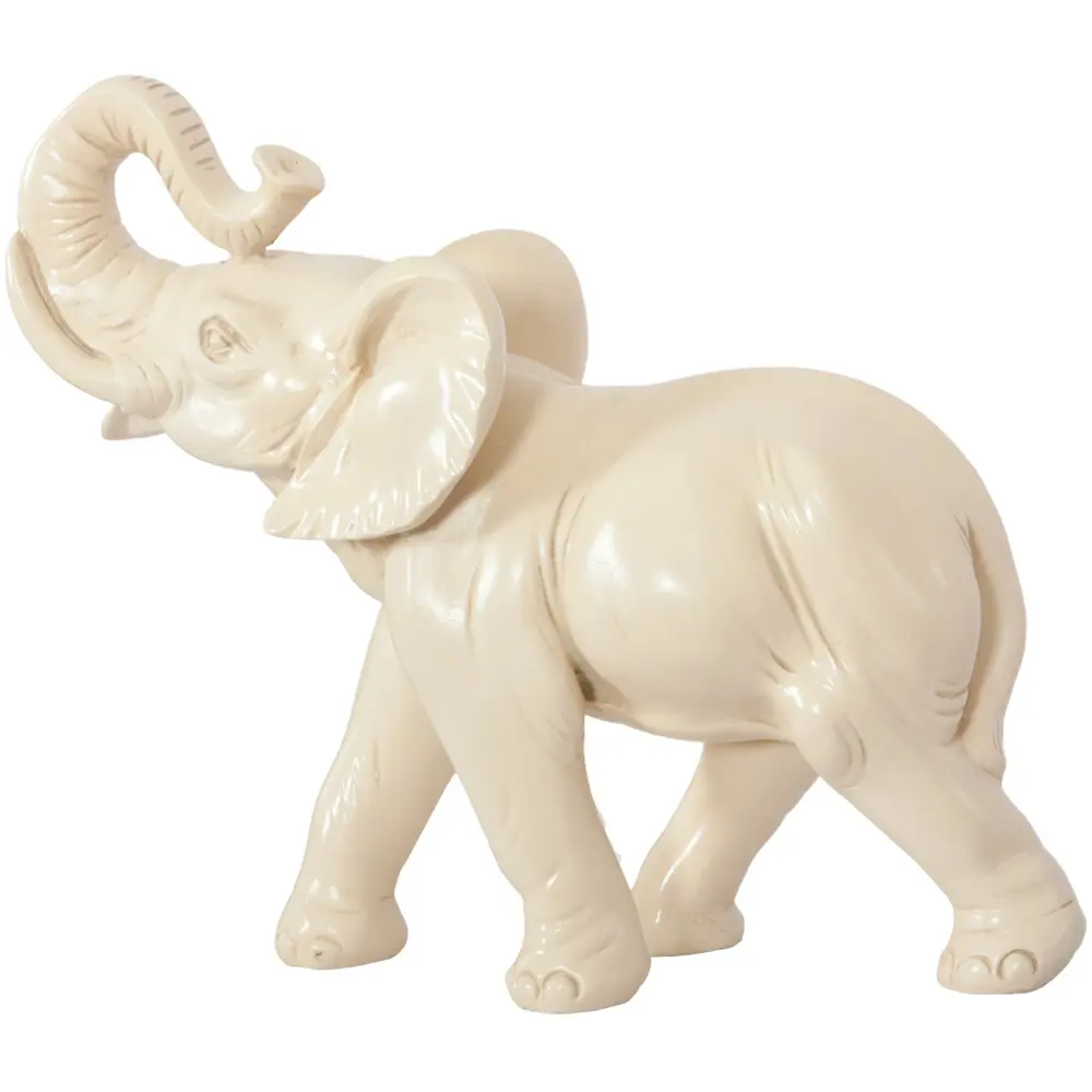 Фото 4 Статуэтка из мрамора Bogacho Слон кремовый