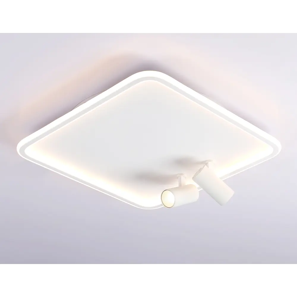 Фото 2 Люстра потолочная светодиодная Ambrella Light Comfort с пультом управления 15.76 м² регулируемый белый свет цвет белый Фото 2 Люстра потолочная светодиодная Ambrella Light Comfort с пультом управления 15.76 м² регулируемый белый свет цвет белый