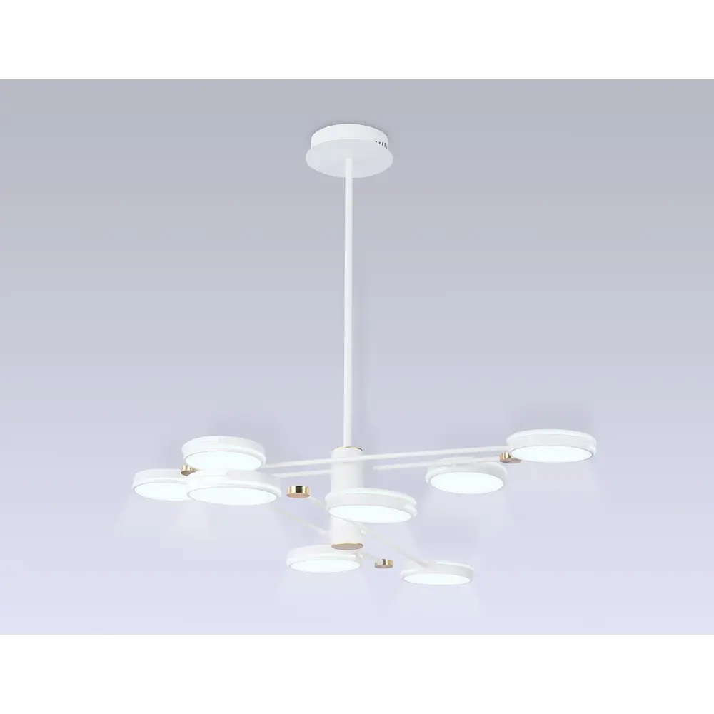 Фото 3 Люстра на штанге светодиодная Ambrella Light Comfort Ambr_fl51642 34 м² теплый белый (желтый) свет цвет белый Фото 3 Люстра на штанге светодиодная Ambrella Light Comfort Ambr_fl51642 34 м² теплый белый (желтый) свет цвет белый