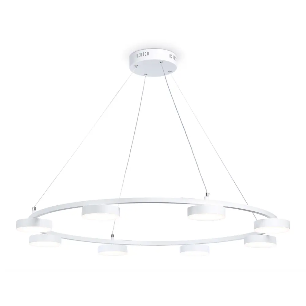 Фото Светильник подвесной светодиодный Ambrella Light Comfort с пультом управления 26 м² нейтральный белый свет цвет белый Фото Светильник подвесной светодиодный Ambrella Light Comfort с пультом управления 26 м² нейтральный белый свет цвет белый