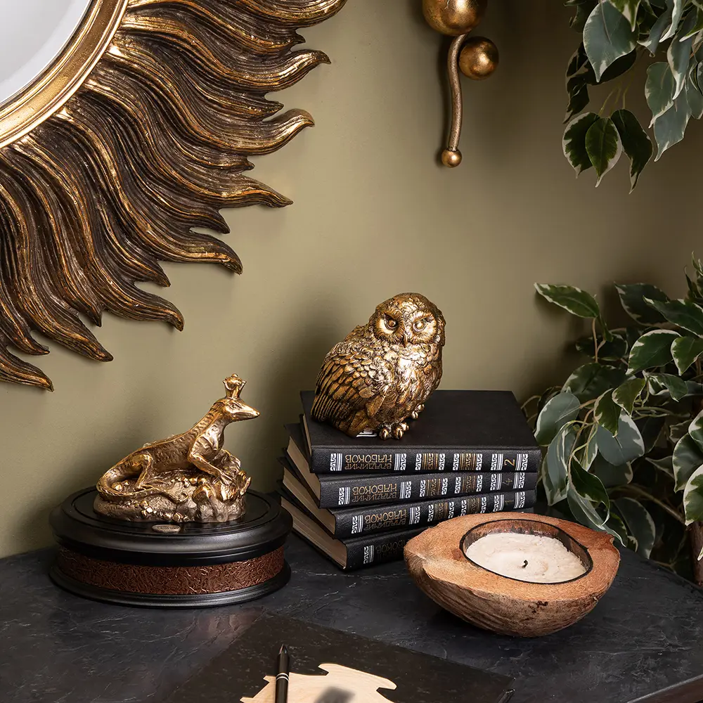 Фото 2 Статуэтка из мрамора Bogacho Филин Титто бронзовая