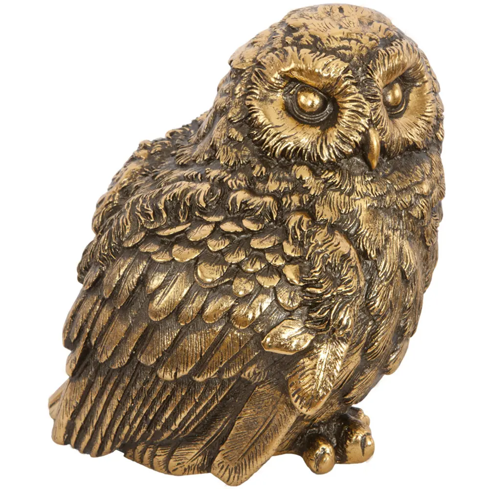 Фото 7 Статуэтка из мрамора Bogacho Филин Титто бронзовая