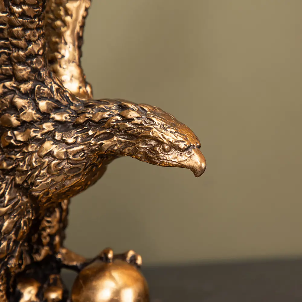 Фото 6 Статуэтка из мрамора Bogacho Орел Символ Власти золотистый