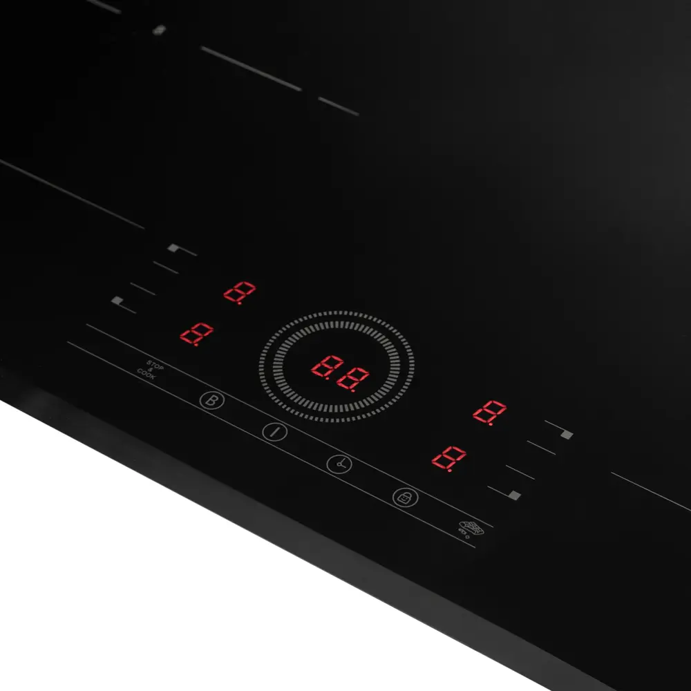 Фото 5 Индукционная варочная панель Delonghi ELETTRA 1B0P CR 60 см 4 конфорки цвет черный Фото 5 Индукционная варочная панель Delonghi ELETTRA 1B0P CR 60 см 4 конфорки цвет черный