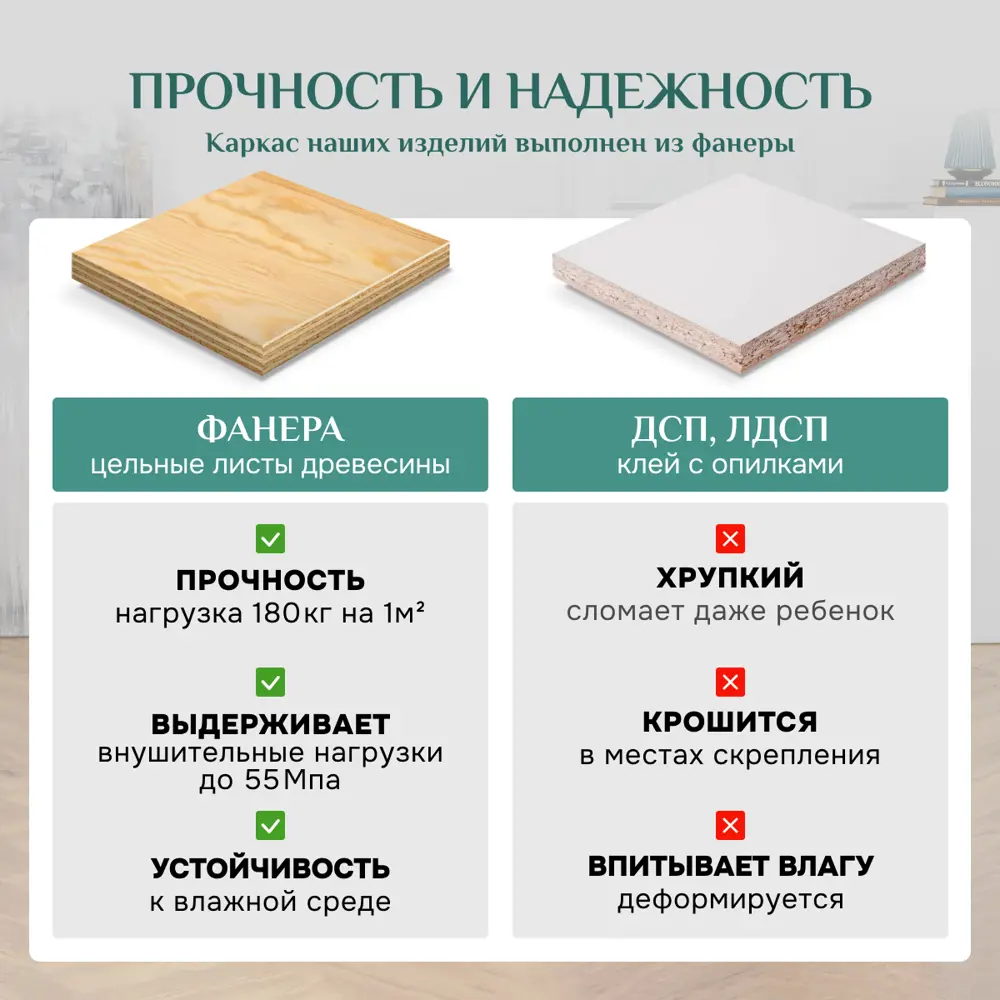 Фото 3 Пуф Brendoss Абри 70x47 см цвет мятный Фото 3 Пуф Brendoss Абри 70x47 см цвет мятный