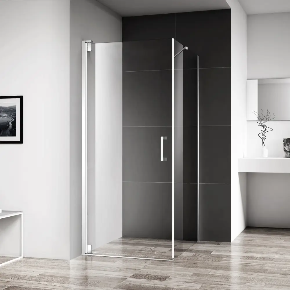 Фото Душевой уголок Belbagno Marmi 222587 прямоугольный 90x100см серебристый блеск профиль эффект стекла прозрачный Фото Душевой уголок Belbagno Marmi 222587 прямоугольный 90x100см серебристый блеск профиль эффект стекла прозрачный