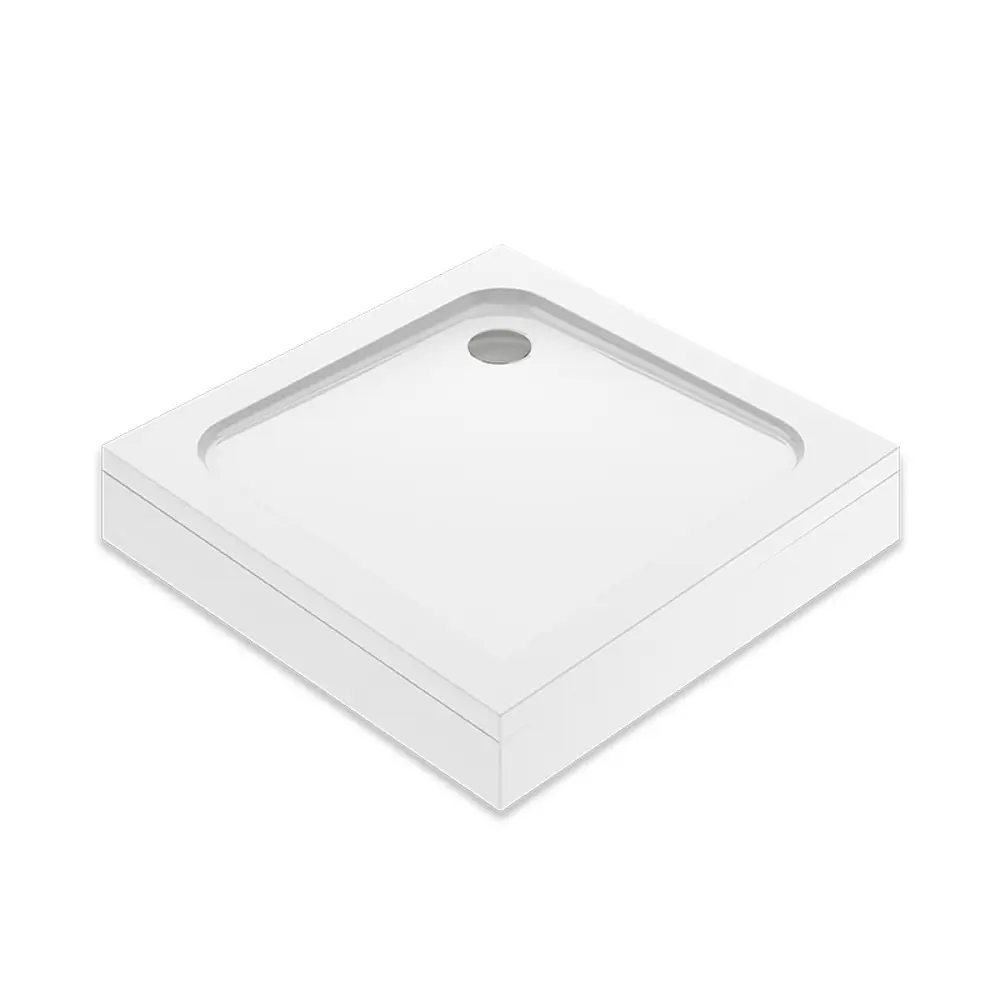 Фото 2 Поддон Melodia della vita Cube акриловый 100x100x15 низкий квадрат цвет белый, слив 90 мм Фото 2 Поддон Melodia della vita Cube акриловый 100x100x15 низкий квадрат цвет белый, слив 90 мм