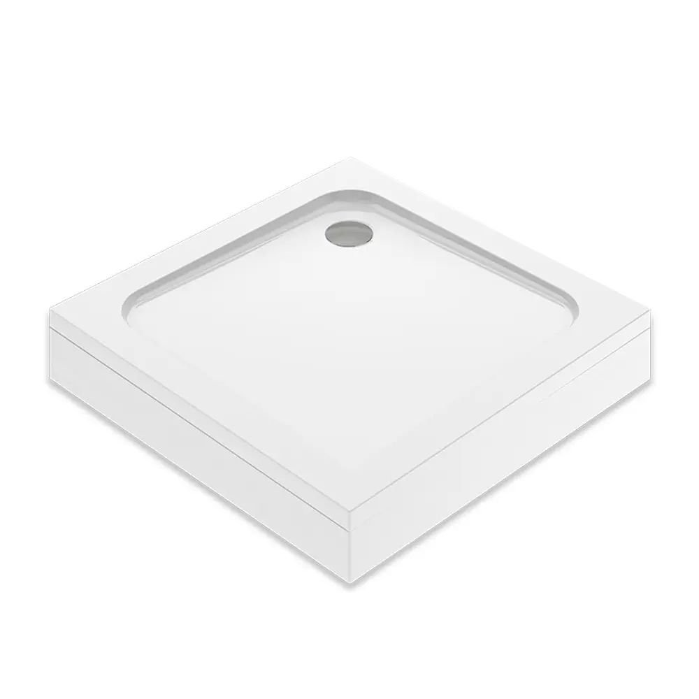 Фото 2 Поддон Melodia della vita Cube акриловый 80x80x15 низкий квадрат цвет белый, слив 90 мм Фото 2 Поддон Melodia della vita Cube акриловый 80x80x15 низкий квадрат цвет белый, слив 90 мм