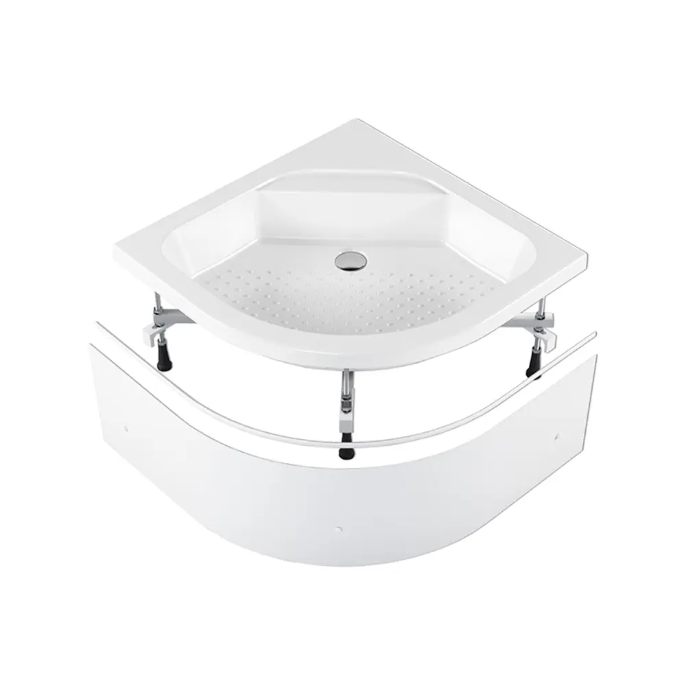 Фото 6 Поддон Melodia della vita Round Plus акриловый 90x90x35.5 высокий 1/4 круга цвет белый, слив 50 мм Фото 6 Поддон Melodia della vita Round Plus акриловый 90x90x35.5 высокий 1/4 круга цвет белый, слив 50 мм
