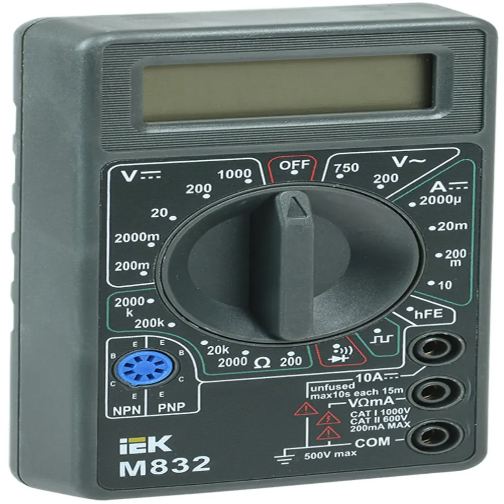 Фото Мультиметр цифровой IEK TMD-2S-832 Фото Мультиметр цифровой IEK TMD-2S-832