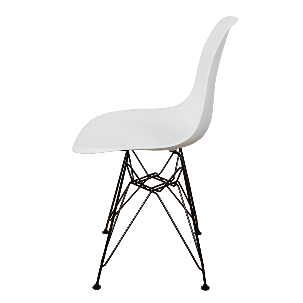Фото 4 Кухонный стул Derstuhl Black 45x82x45 см полипропилен цвет белый Фото 4 Кухонный стул Derstuhl Black 45x82x45 см полипропилен цвет белый
