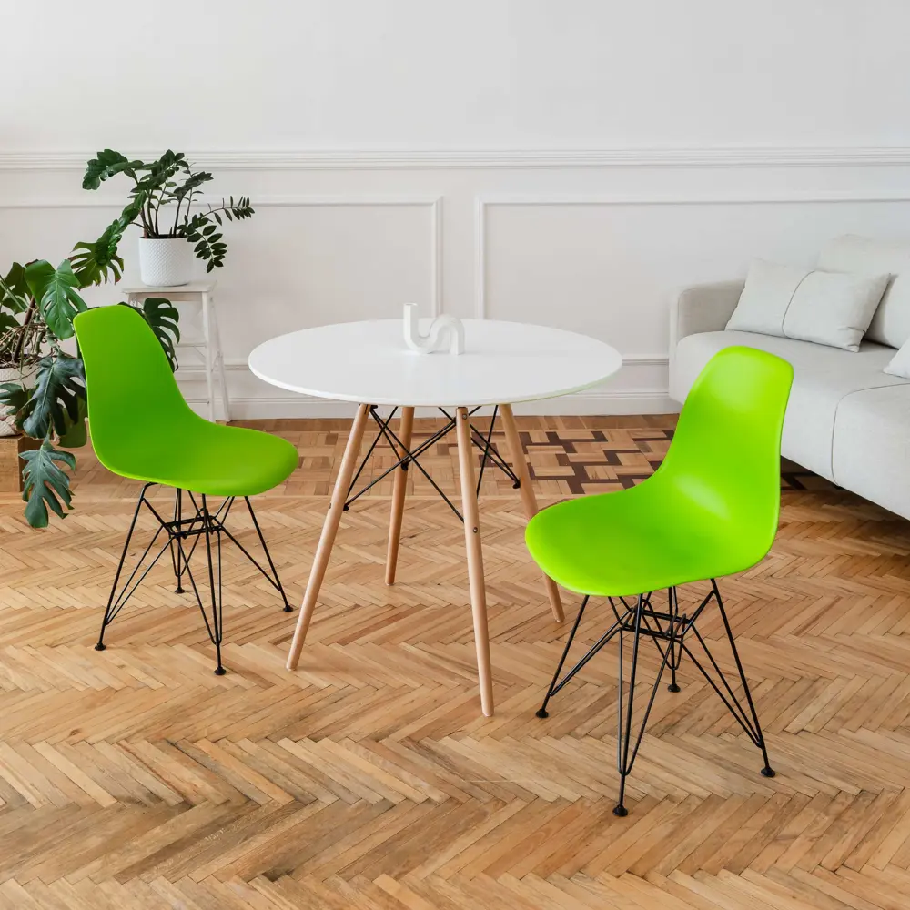 Фото Комплект кухонных стульев 2 шт Derstuhl Black 45x82x45 см полипропилен цвет салатовый Фото Комплект кухонных стульев 2 шт Derstuhl Black 45x82x45 см полипропилен цвет салатовый