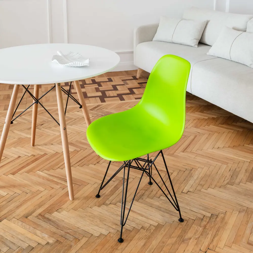 Фото 6 Комплект кухонных стульев 2 шт Derstuhl Black 45x82x45 см полипропилен цвет салатовый Фото 6 Комплект кухонных стульев 2 шт Derstuhl Black 45x82x45 см полипропилен цвет салатовый