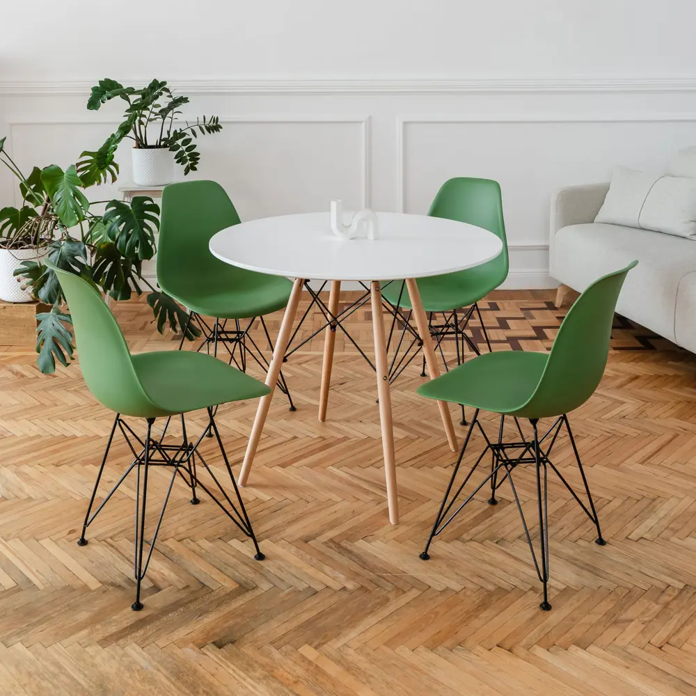 Фото 2 Комплект кухонных стульев 2 шт Derstuhl Black 45x82x45 см полипропилен цвет темно-зеленый Фото 2 Комплект кухонных стульев 2 шт Derstuhl Black 45x82x45 см полипропилен цвет темно-зеленый