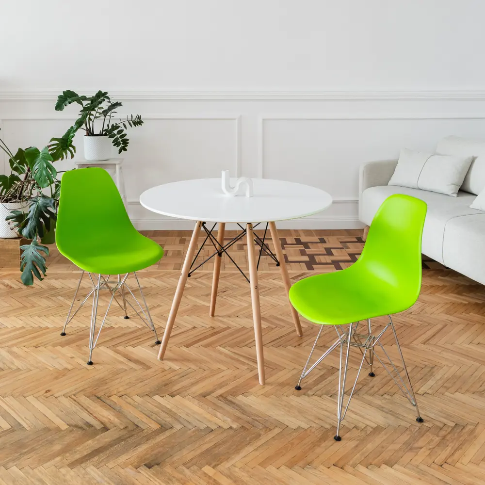 Фото 2 Кухонный стул Derstuhl Chrom 45x82x45 см полипропилен цвет салатовый Фото 2 Кухонный стул Derstuhl Chrom 45x82x45 см полипропилен цвет салатовый