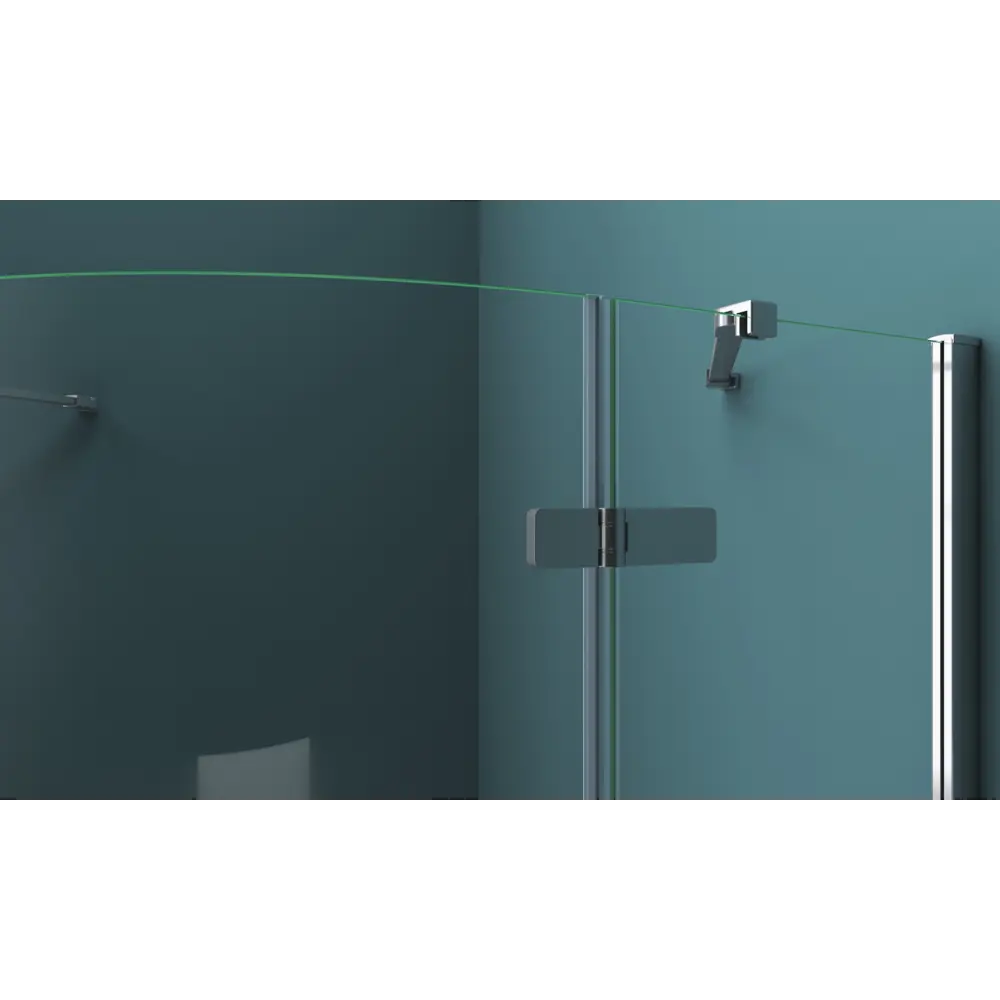 Фото 4 Душевой уголок Belbagno Kraft 381515 1/4 круга 100x100см серебристый блеск профиль эффект стекла прозрачный Фото 4 Душевой уголок Belbagno Kraft 381515 1/4 круга 100x100см серебристый блеск профиль эффект стекла прозрачный