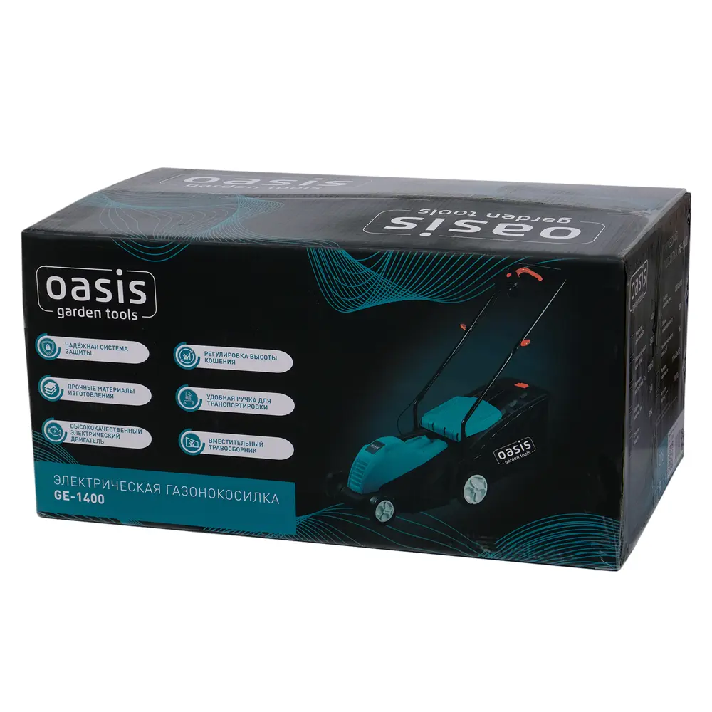 Фото 18 Газонокосилка электрическая Oasis Garden Tools GT GE-1400 1400 Вт 36 см Фото 18 Газонокосилка электрическая Oasis Garden Tools GT GE-1400 1400 Вт 36 см