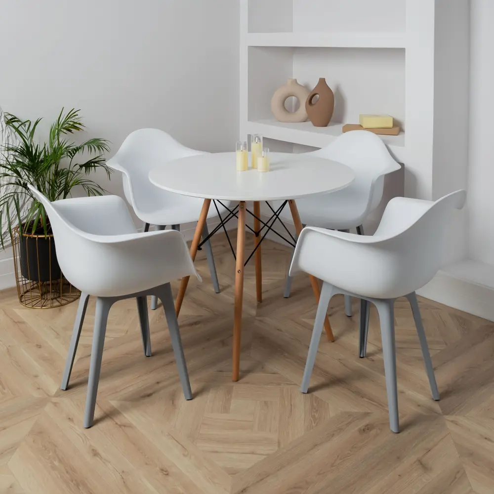 Фото 2 Стул/кресло Derstuhl 330 plast grey DSL045.201 43x82x58 см полипропилен цвет белый Фото 2 Стул/кресло Derstuhl 330 plast grey DSL045.201 43x82x58 см полипропилен цвет белый