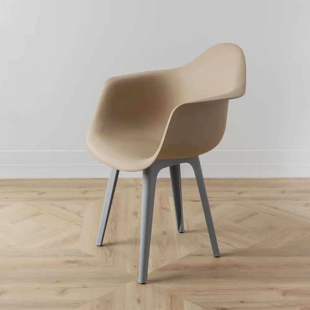 Фото 6 Стул/кресло Derstuhl 330 plast grey DSL045.213.4 43x82x58 см полипропилен цвет темно-бежевый