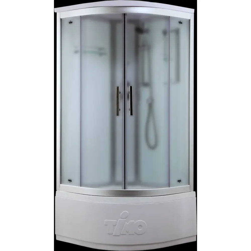 Фото 2 Душевая кабина Timo Standart T-6690SF Silver Fabric с высоким поддоном, хром 90x90 см стекло прозрачное матовое Фото 2 Душевая кабина Timo Standart T-6690SF Silver Fabric с высоким поддоном, хром 90x90 см стекло прозрачное матовое