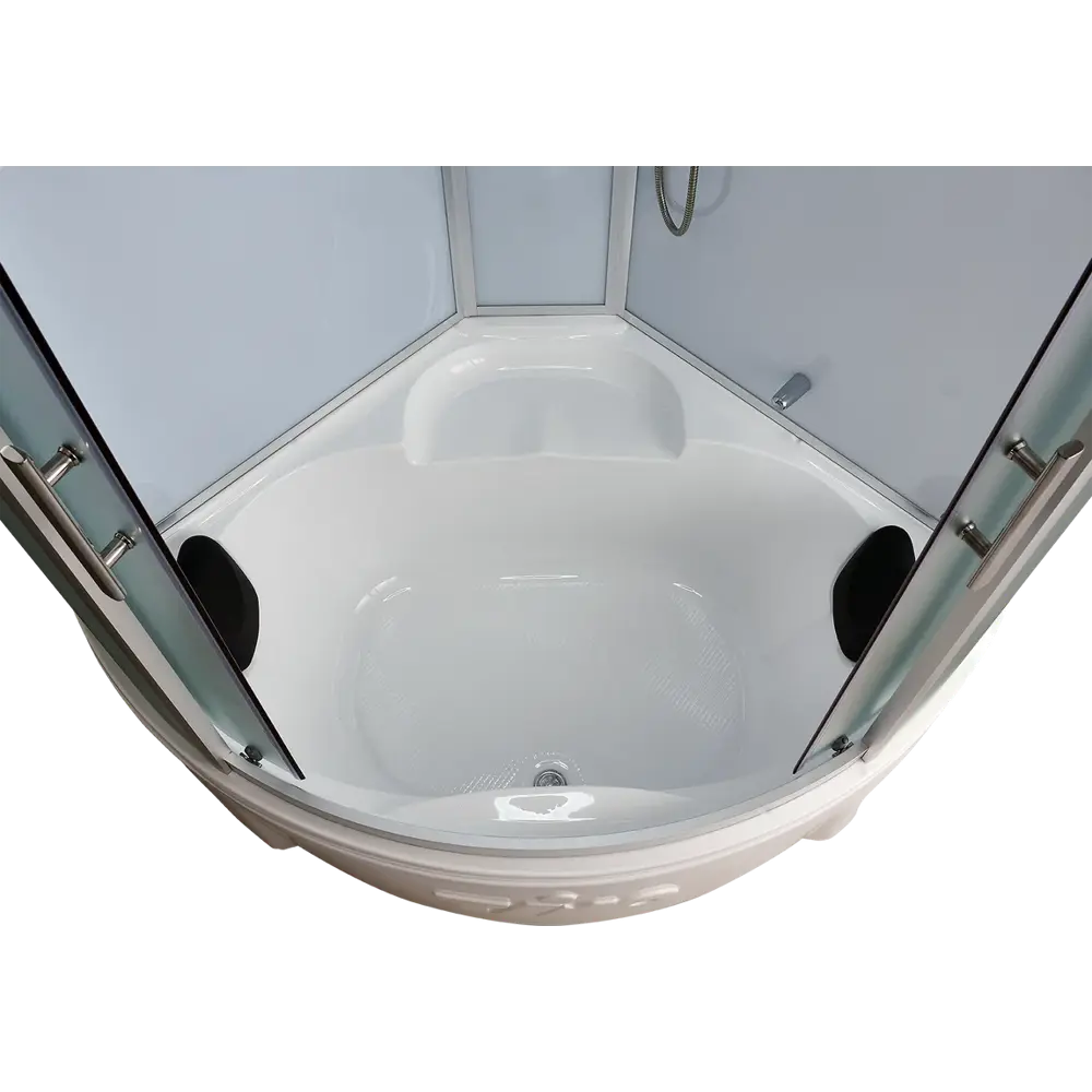 Фото 4 Душевая кабина Timo Standart T-6655SF Silver F с высоким поддоном 150x150 см стекло прозрачное матовое Фото 4 Душевая кабина Timo Standart T-6655SF Silver F с высоким поддоном 150x150 см стекло прозрачное матовое