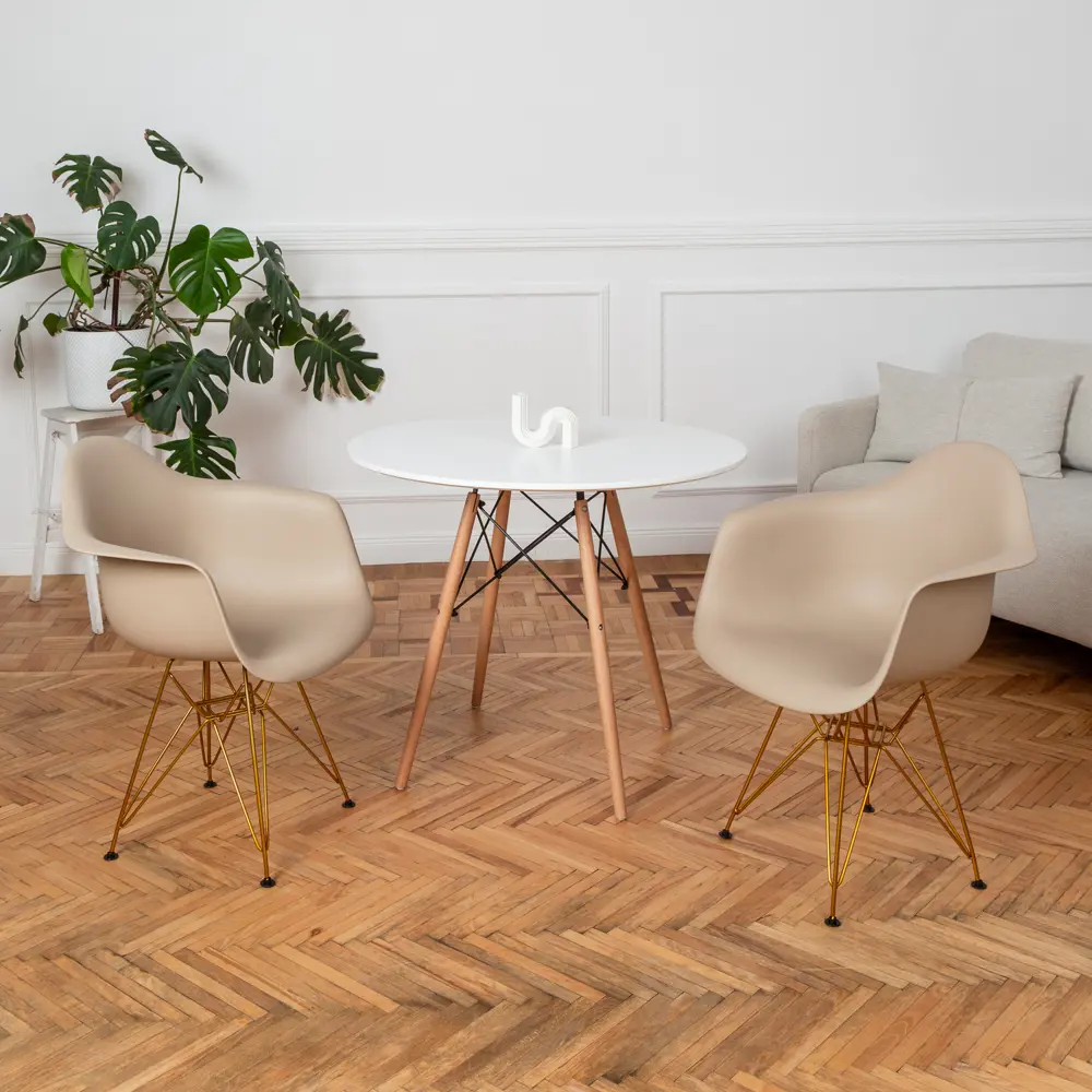 Фото Комплект кухонных стульев 2 шт Derstuhl 330 gold 43x82x60 см полипропилен цвет темно-бежевый Фото Комплект кухонных стульев 2 шт Derstuhl 330 gold 43x82x60 см полипропилен цвет темно-бежевый