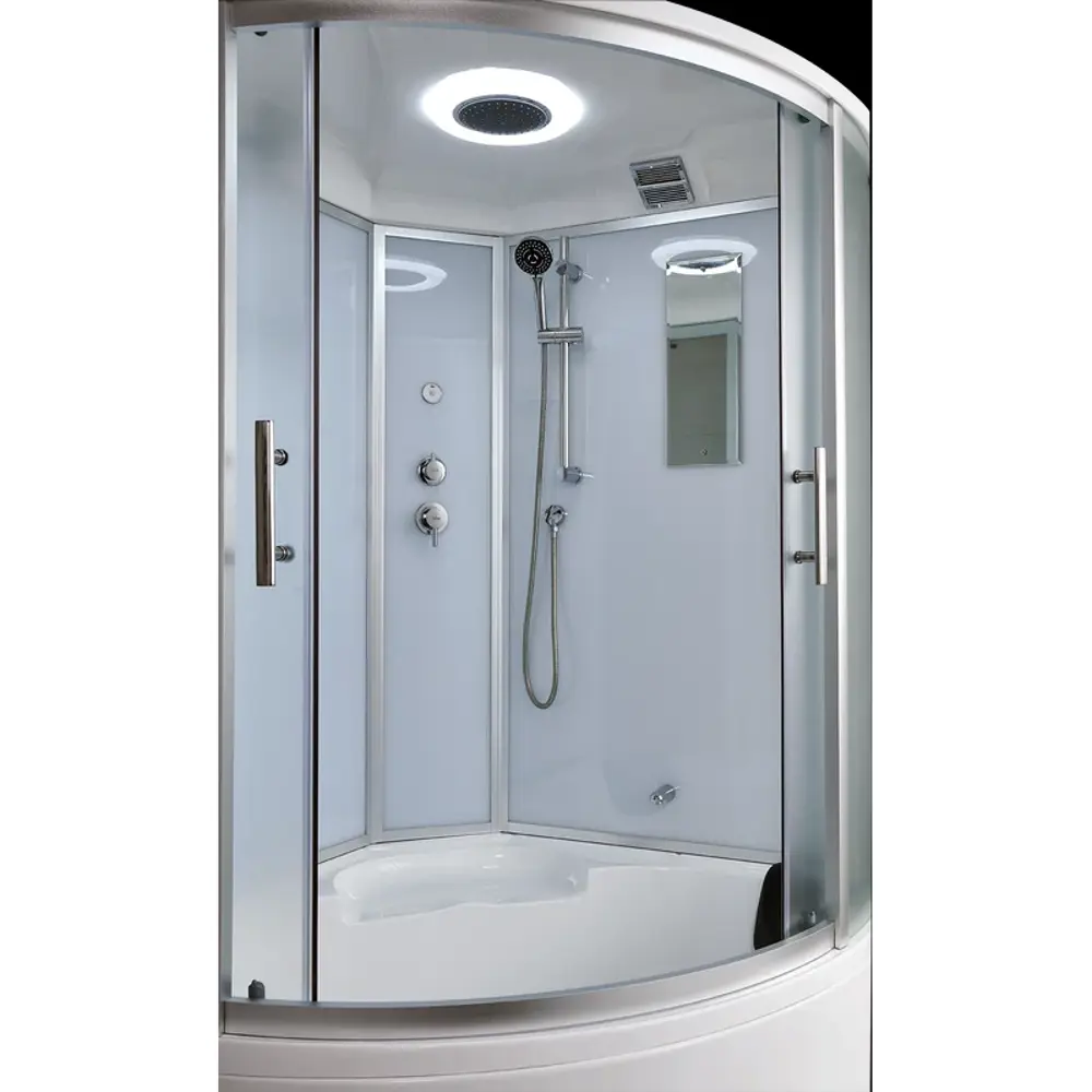 Фото 2 Душевая кабина Timo Standart T-6625SF Silver F с высоким поддоном 120x120 см стекло прозрачное матовое Фото 2 Душевая кабина Timo Standart T-6625SF Silver F с высоким поддоном 120x120 см стекло прозрачное матовое
