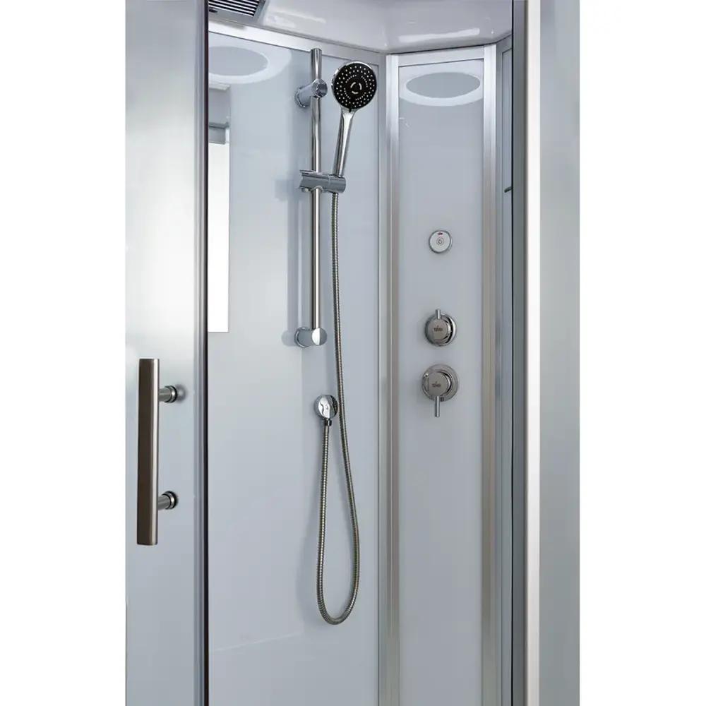 Фото 2 Душевая кабина Timo Standart T-6601SF Silver Fabric с низким поддоном, хром 100x100 см стекло прозрачное матовое Фото 2 Душевая кабина Timo Standart T-6601SF Silver Fabric с низким поддоном, хром 100x100 см стекло прозрачное матовое