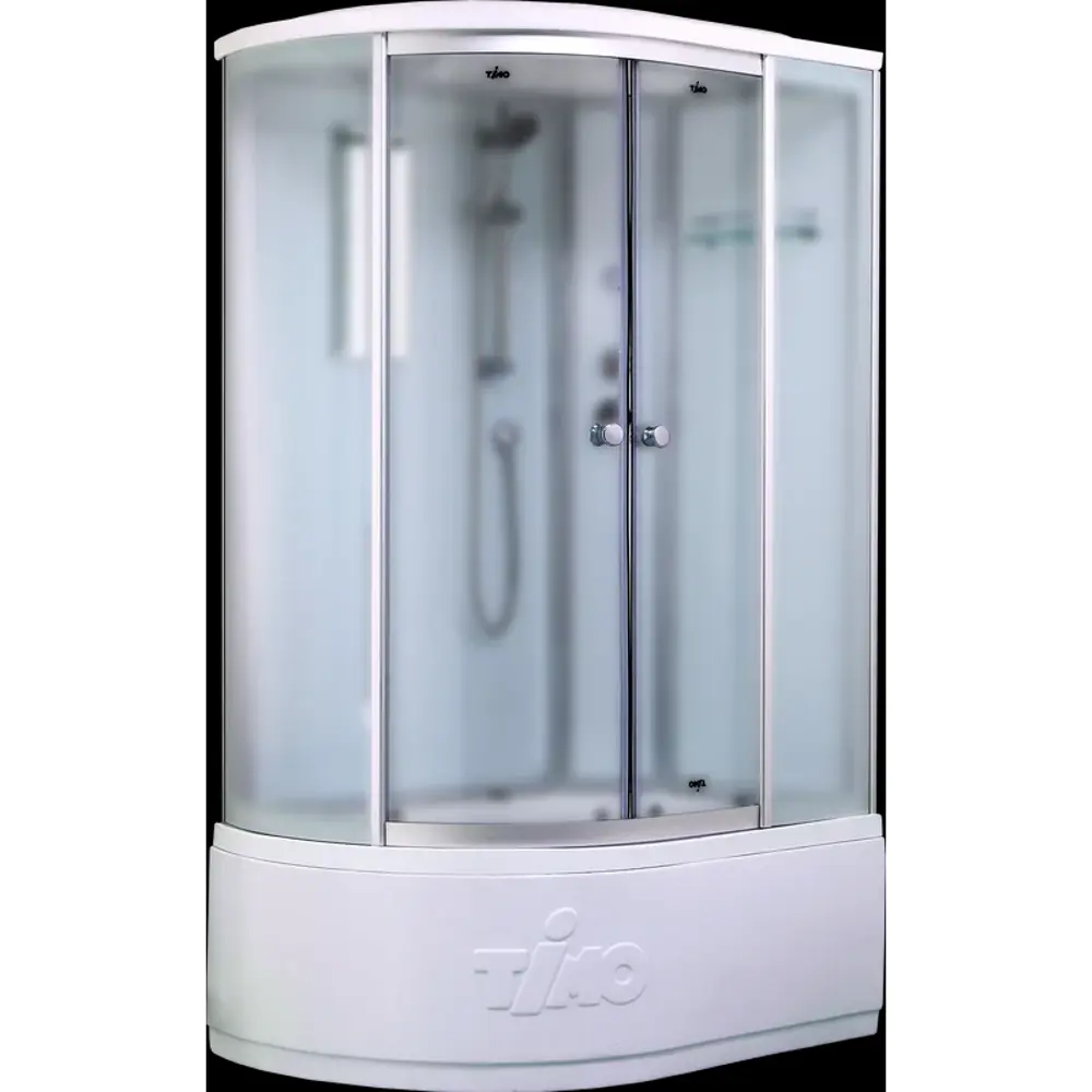 Фото 4 Душевая кабина Timo Standart T-6620SFR Silver R с высоким поддоном 120x85 см стекло прозрачное матовое Фото 4 Душевая кабина Timo Standart T-6620SFR Silver R с высоким поддоном 120x85 см стекло прозрачное матовое