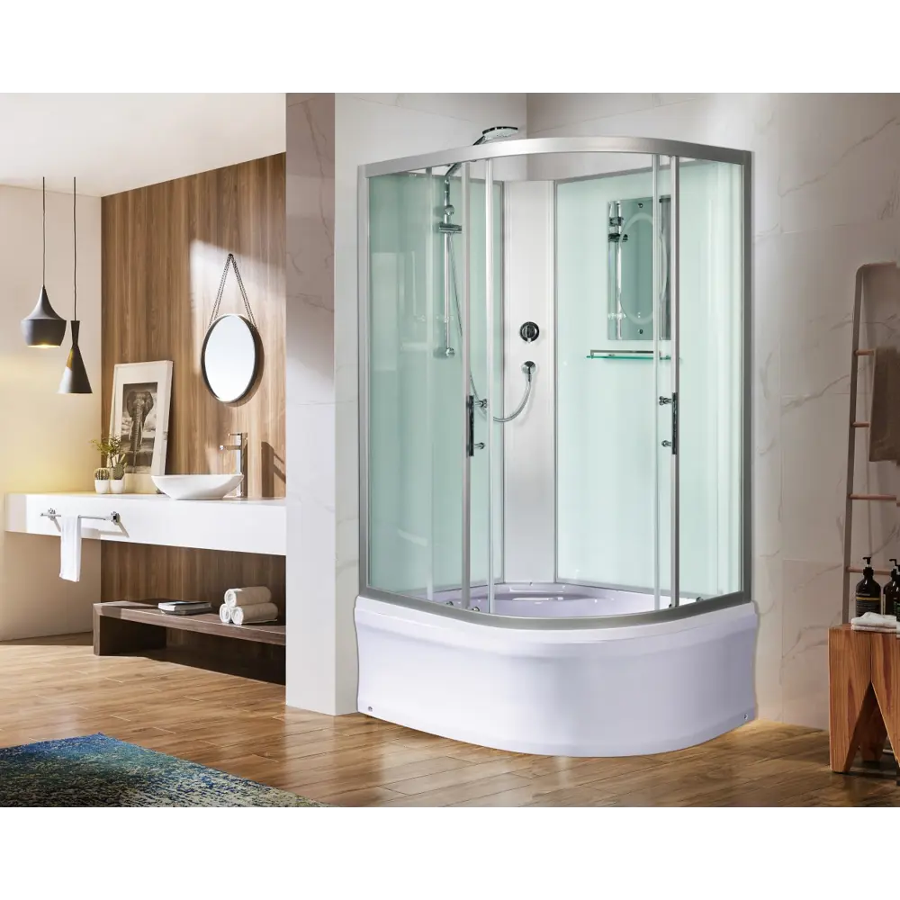 Фото 7 Душевая кабина Weltwasser 500 Halle 1201 L 120x90 см стекло прозрачное поддон высокий Фото 7 Душевая кабина Weltwasser 500 Halle 1201 L 120x90 см стекло прозрачное поддон высокий