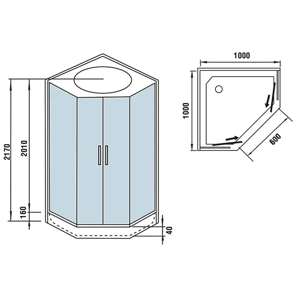 Фото 10 Душевая кабина Weltwasser 500 Nesse 1002 100x100 см стекло прозрачное поддон средний Фото 10 Душевая кабина Weltwasser 500 Nesse 1002 100x100 см стекло прозрачное поддон средний