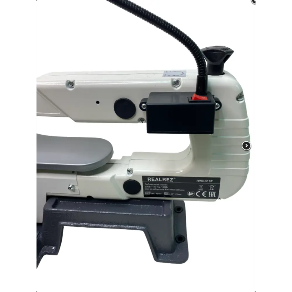 Фото 6 Станок лобзиковый Realrez RWSS16F, 120 Вт